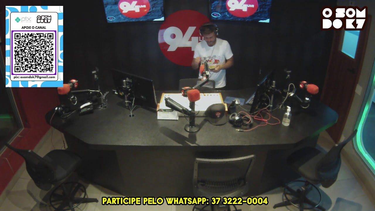 NO AR O SOM DO K7 PARTICIPE PELO WHATSAPP 37 3222-0004