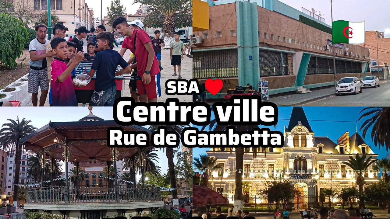 Une fin d'après midi à Sidi Bel Abbès rue de Gambetta centre ville