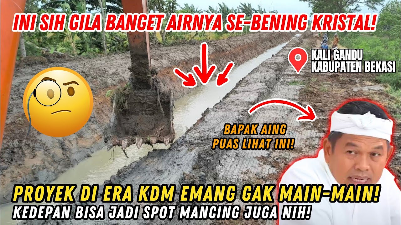INI SIH GILA❗AIRNYA JADI SE-BENING KRISTAL❗PROYEK KDM BUKAN KALENG-KALENG BISA JADI SPOT MANCING❗