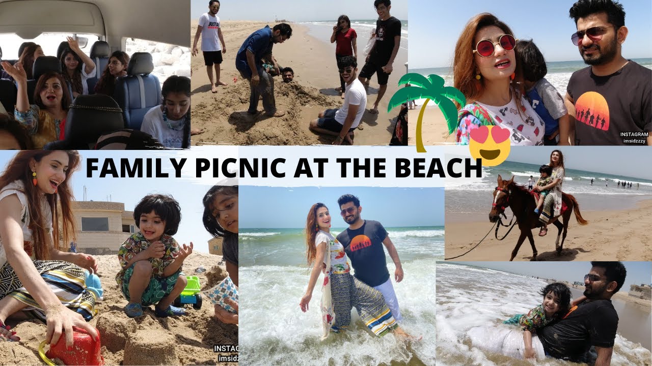 Family Picnic at the Beach In Pakistan, It Was A Hottest Day , Best Day Ever 😍 |SidraMehranvlogs