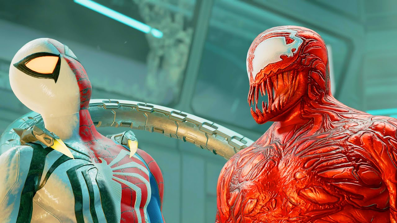 Костюм Анти-Венома (MSM2) против Монстра Ока. Финальный бой с боссом — Marvel's Spider-Man на ПК