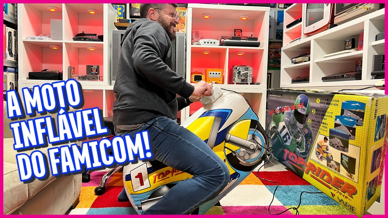 TOP RIDER, a fantástica MOTO INFLÁVEL do Famicom!