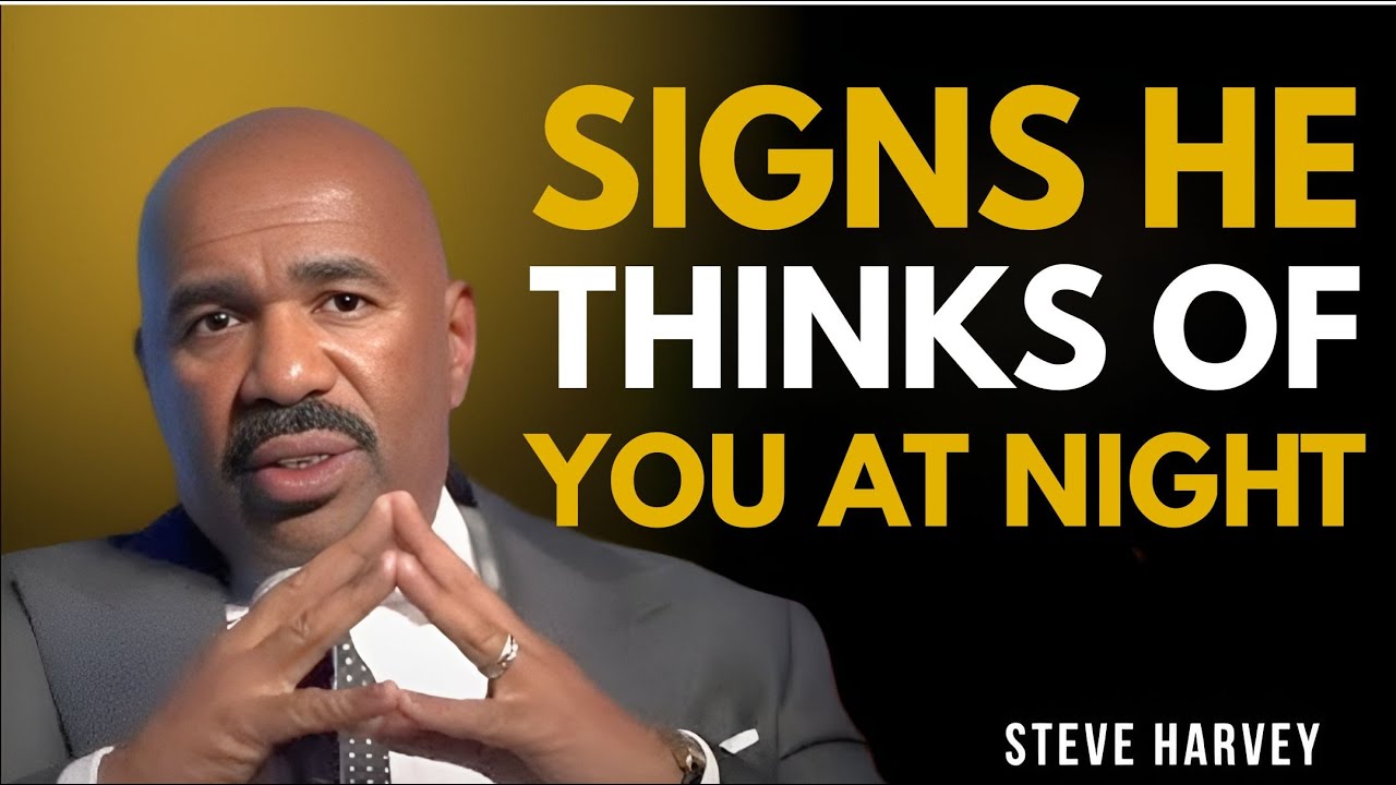 5 Subtle Signs He Thinks Of You At Night! 🌙 (Steve Harvey Advice) ✨