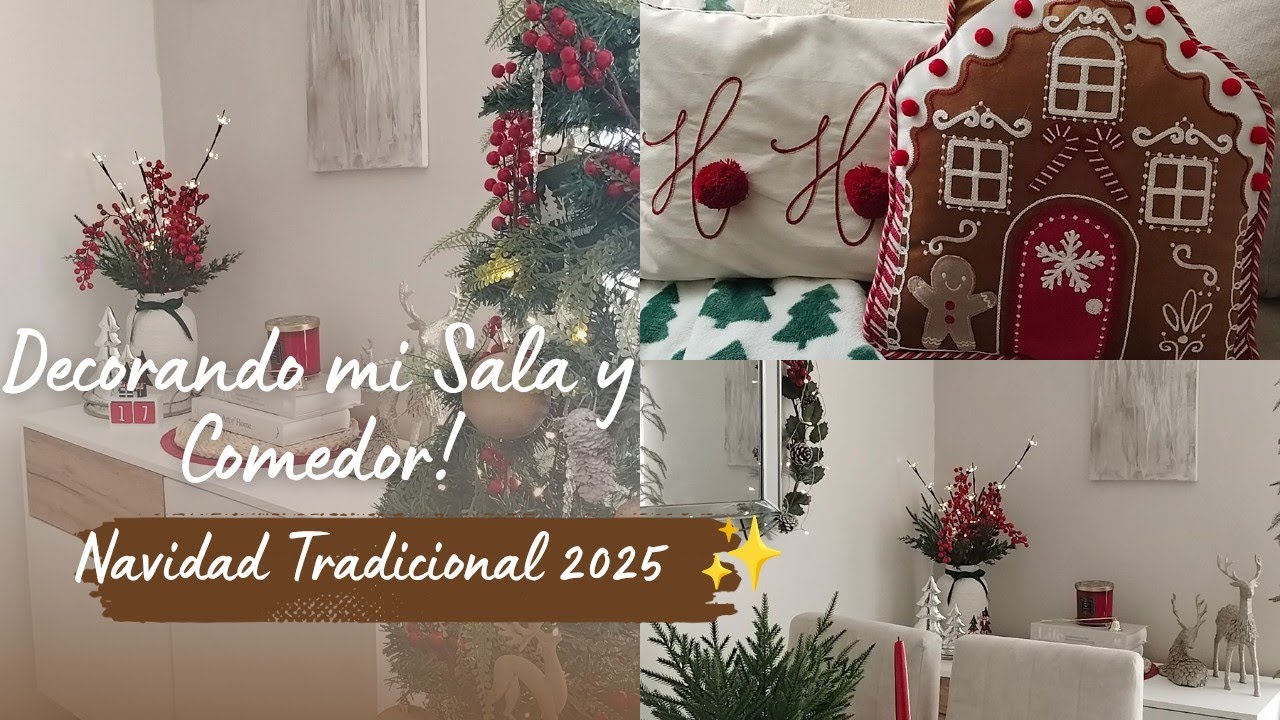 LES ENSEÑO MI DECORACIÓN NAVIDEÑA🎄✨ #decohoogar 