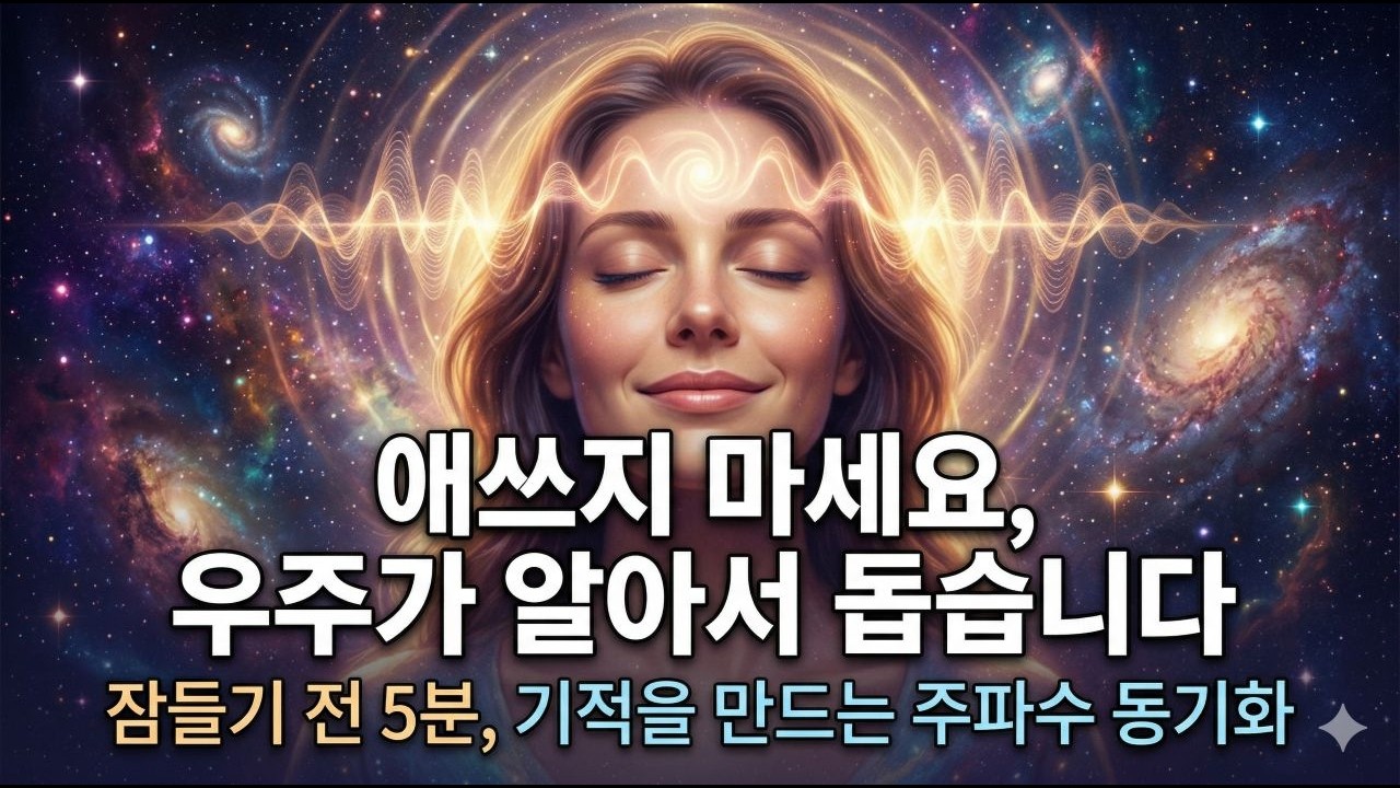 애쓰지 않아도 온 우주가 돕기 시작하는 절대적 주파수 / 감정을 끌어당기는 실습 /잠들기 전 5분 수면 명상