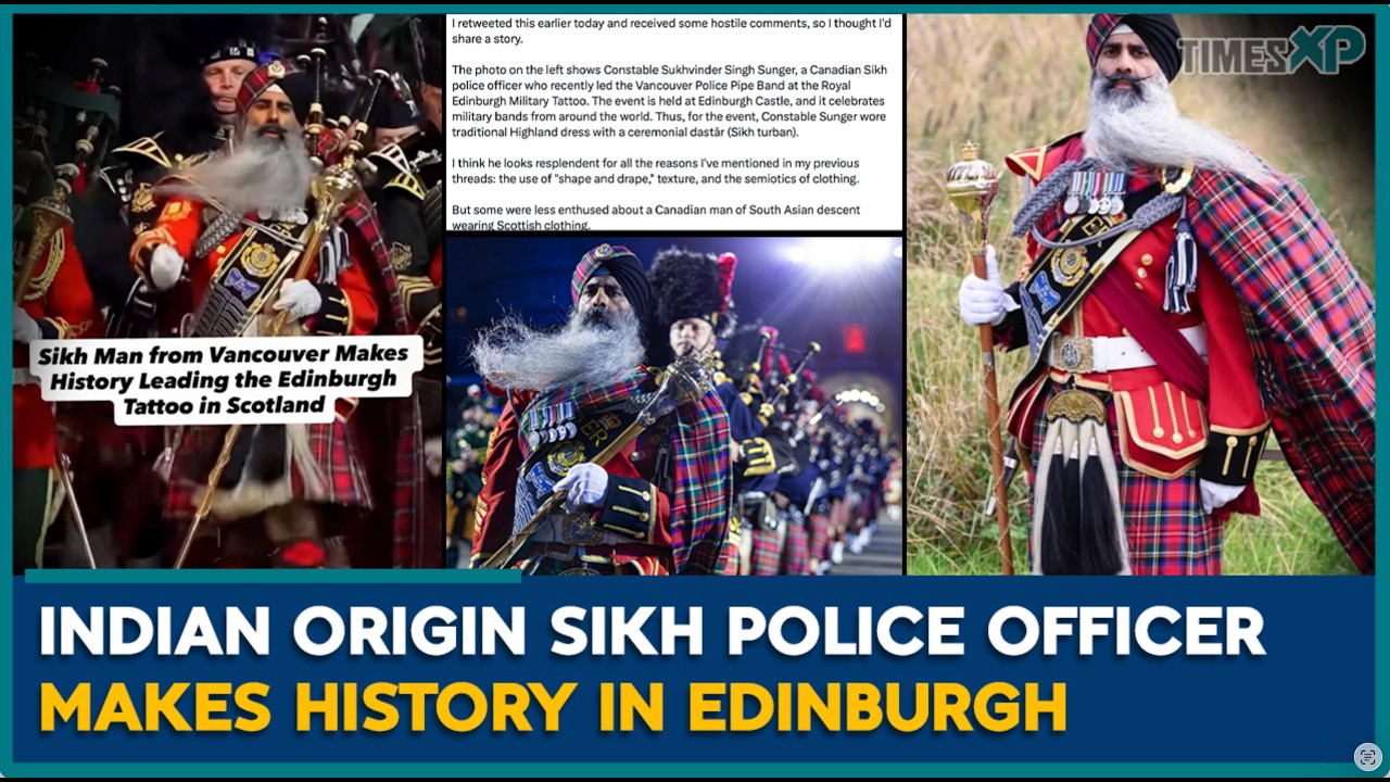 Sikh Cop Makes History at Royal Edinburgh Tattoo | Indians In Canada | Royal Edinburgh Tattoo
