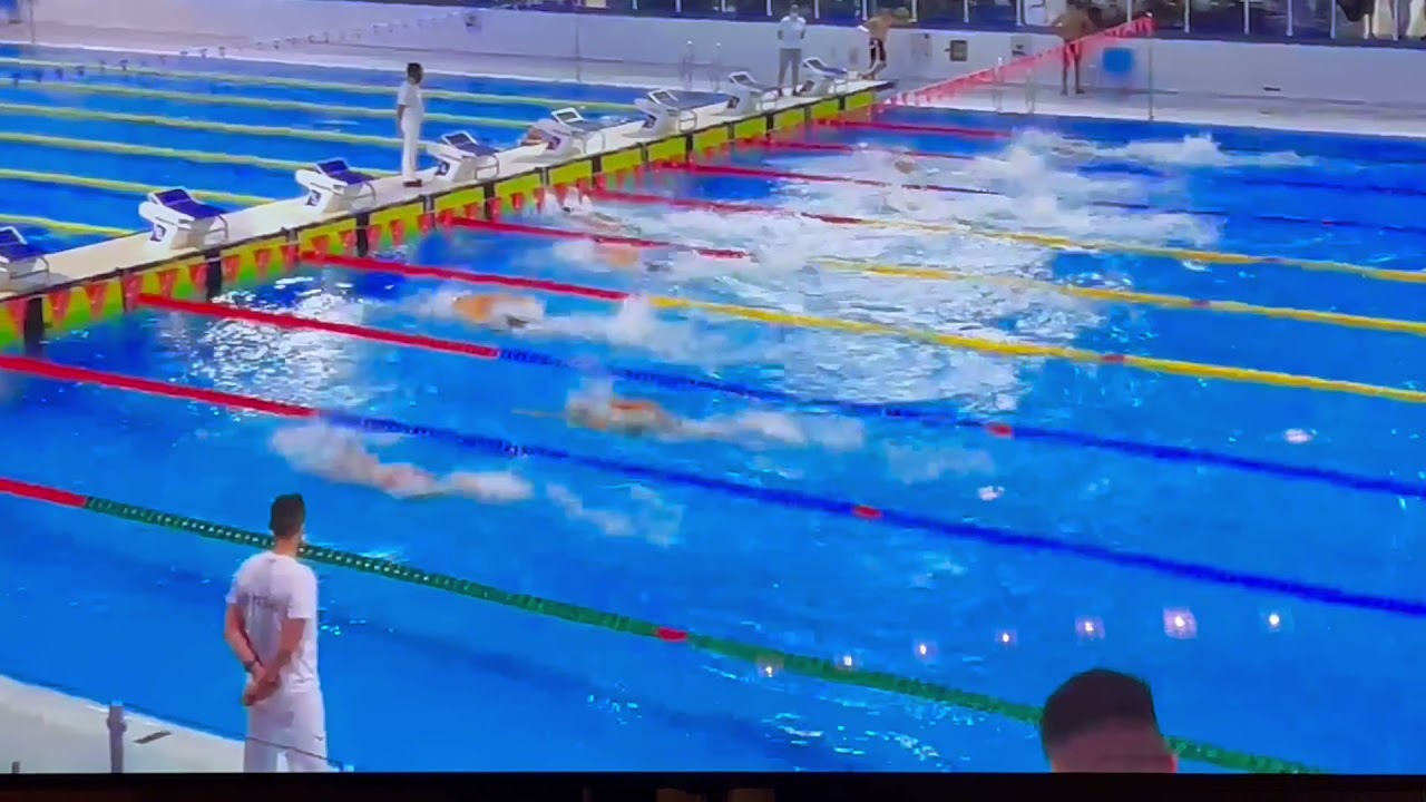 Deniel Nankov, Bulgarian national record men 100 Freestyle Final, SCM 48.17 (SCY 43.39).