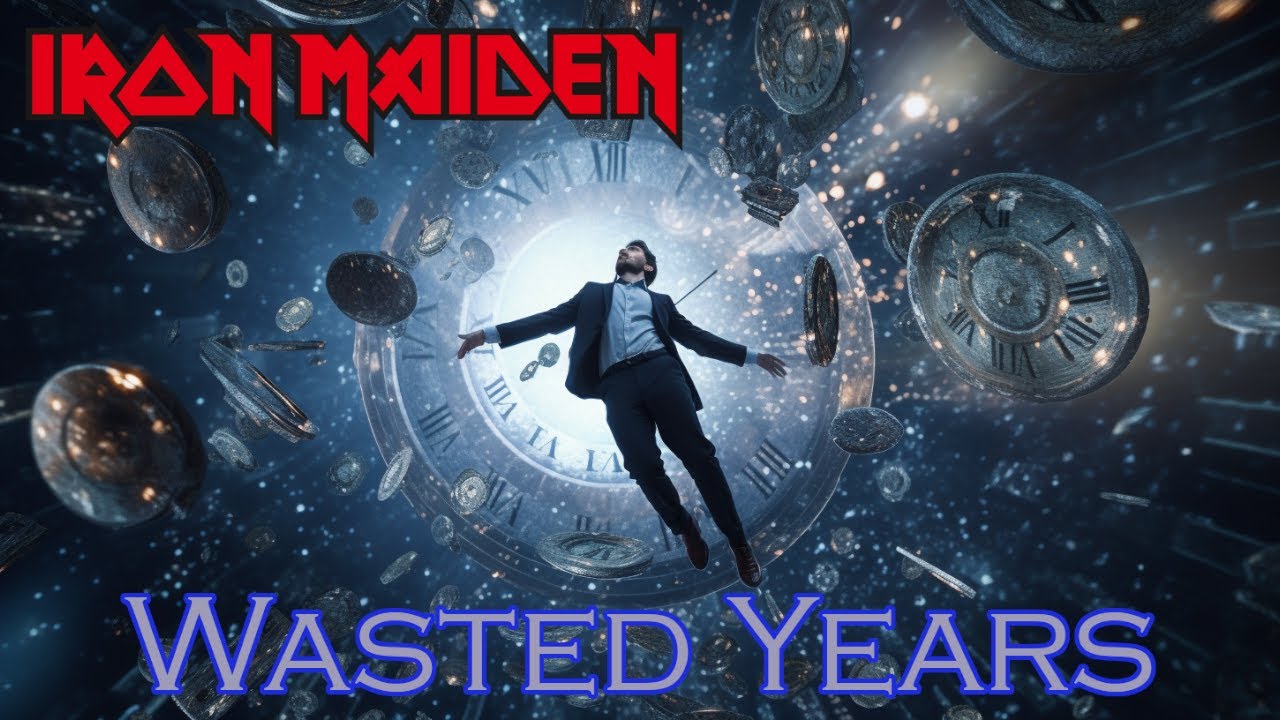 Wasted Years от Iron Maiden - тексты в виде сгенерированных искусственным ИИ (Субтитры на русском)