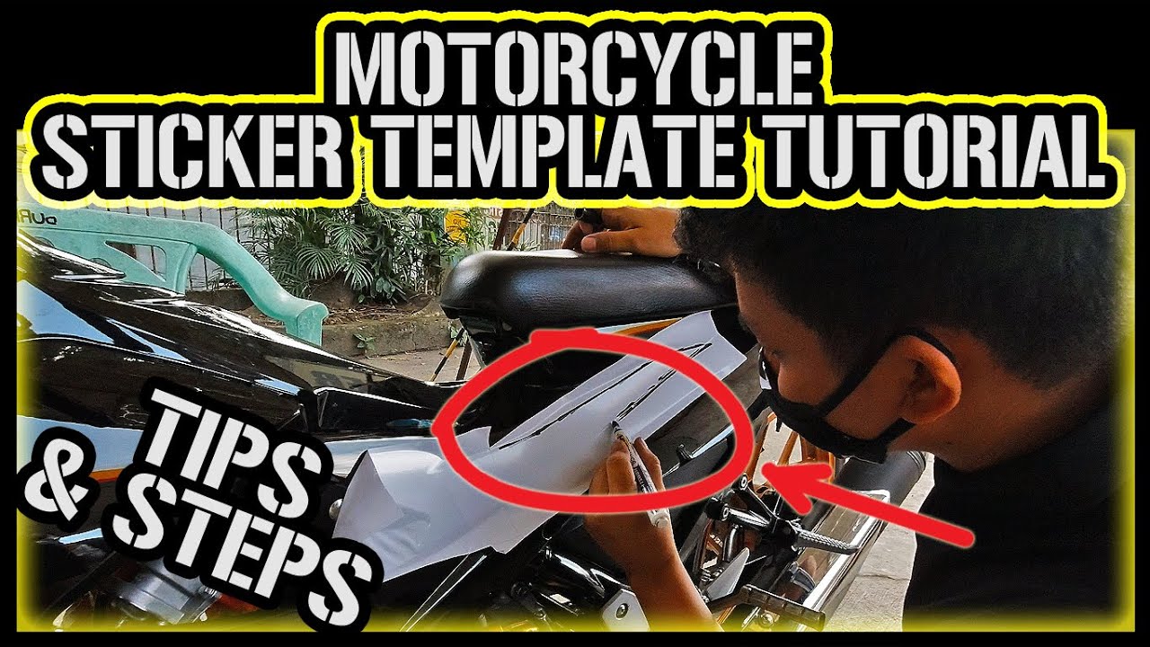 PAANO GUMAWA NG MOTORCYCLE STICKER TEMPLATE / TUTORIAL / STICKER BUSINESS / PHILIPPINES