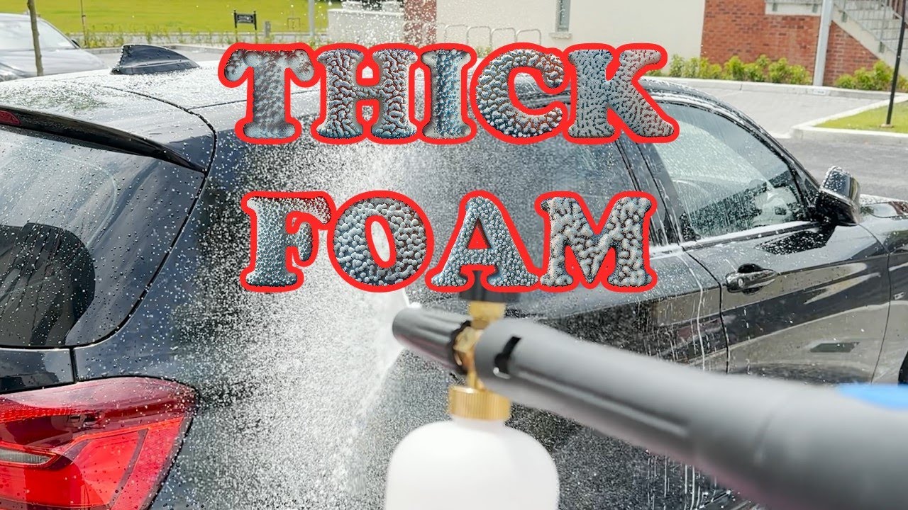 How to get THICK FOAM from Cheap Snow Foam Cannon