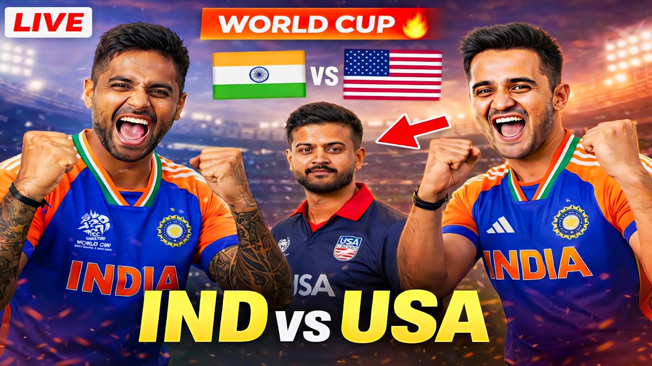 IND vs USA LIVE 😲 | World Cup Match Hindi Commentary || cricket live analysis and commantary