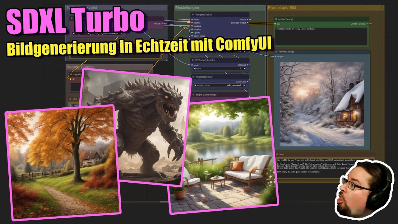 ComfyUI | SDXL Turbo Checkpoint | Bildgenerierung in Echtzeit