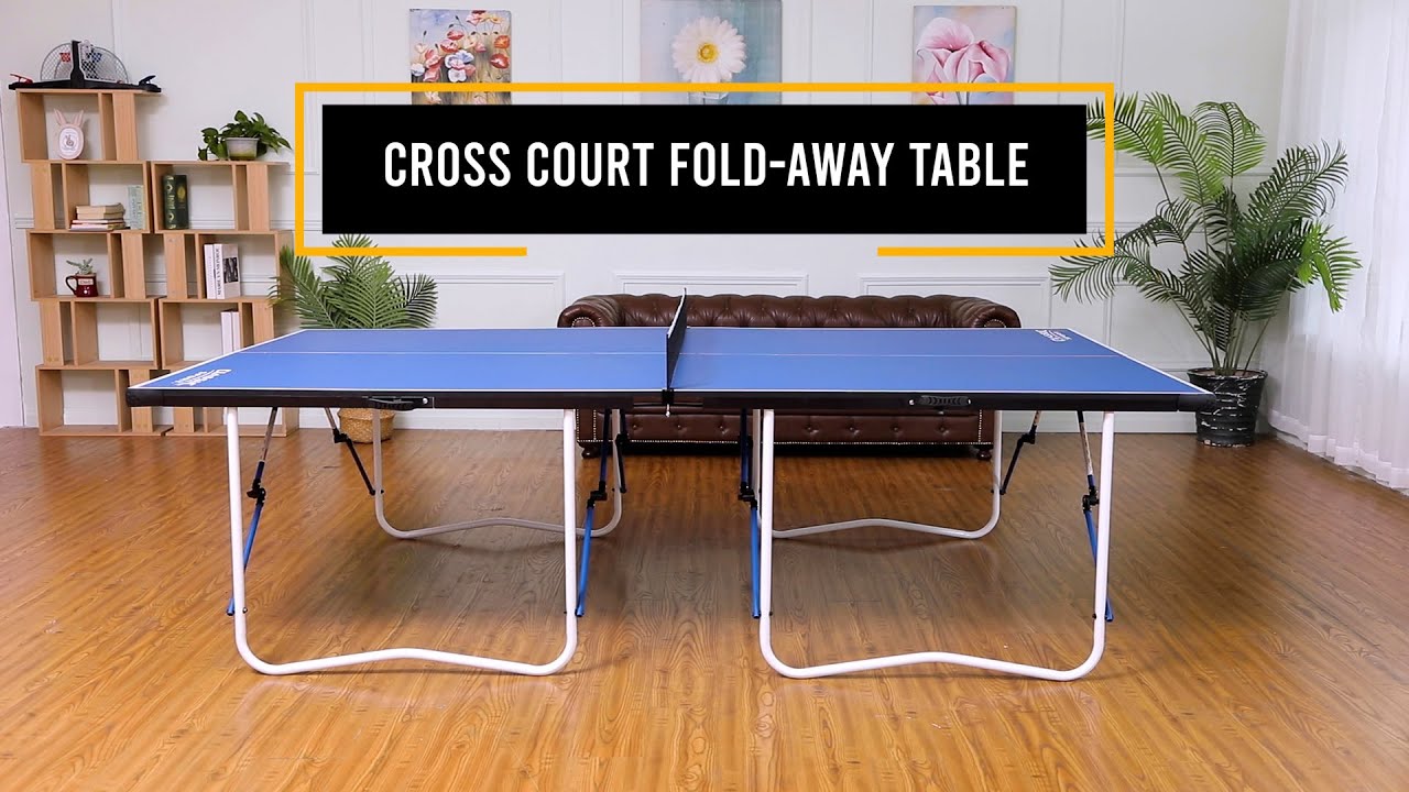 Classic Sport Cross Court Fold Away Table Tennis Table
