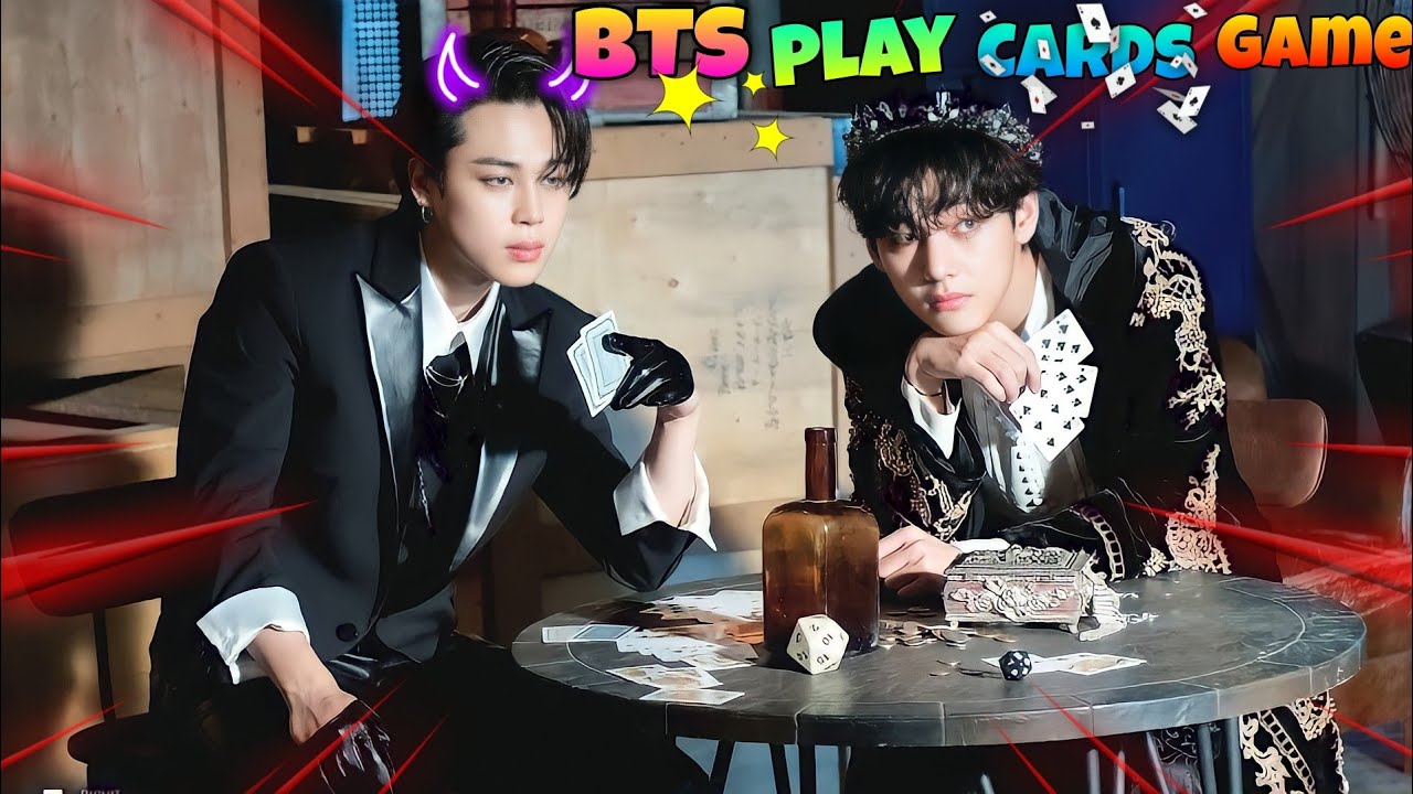 BTS playing Cards🃏game 🎮🎯🕹️//BTS funny Hindi Dubbed 🤭🤣😂