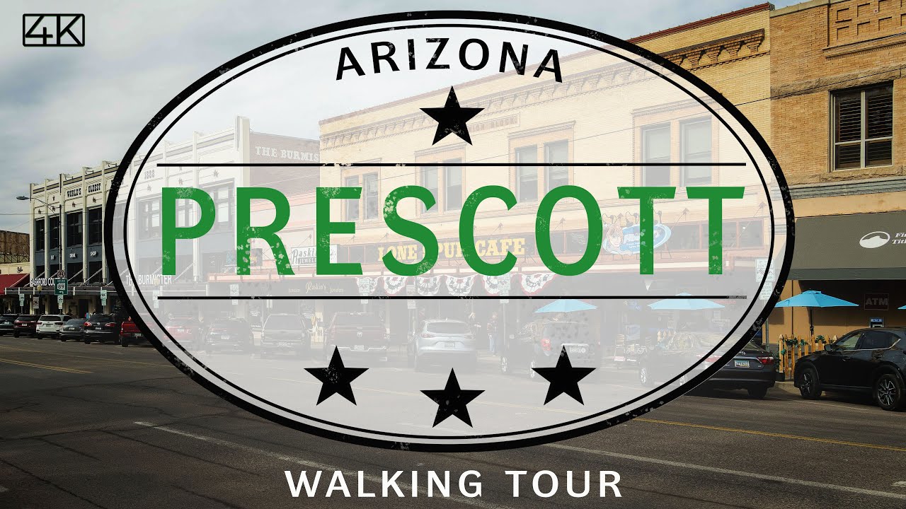 Prescott AZ [4K] Walking Tour (2022)