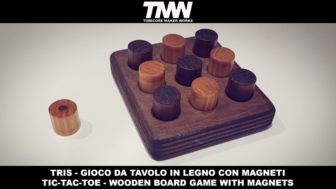 Tris - Gioco da tavolo in legno con Magneti