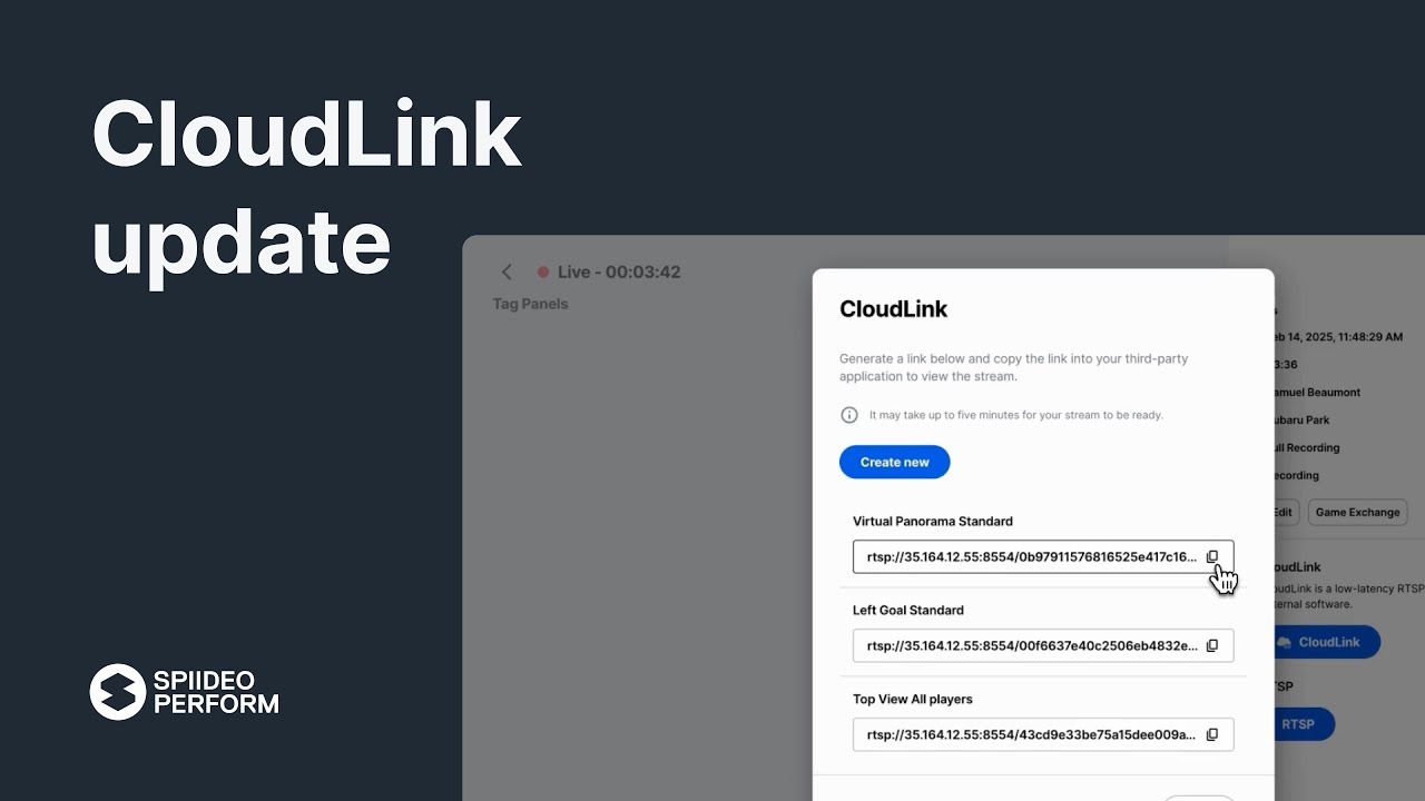CloudLink multiple angles to third-party tools | Spiideo Academy