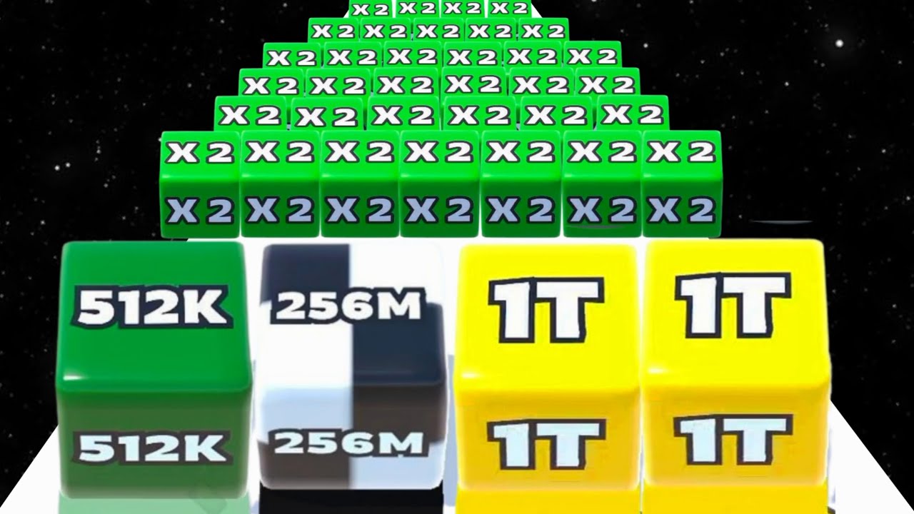 Jelly Run 2048 vs Ladder Master - Gameplay Android (Freepay, Math Games) All Levels