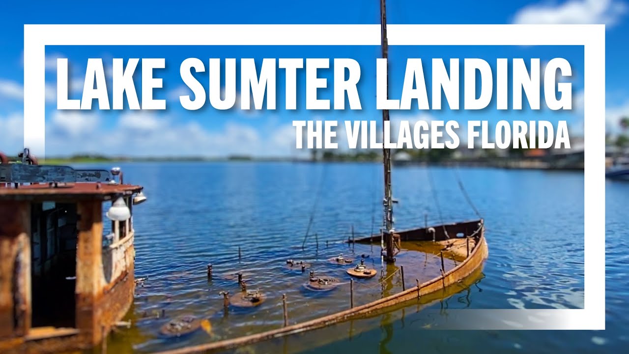 😎 Walk Around Lake Sumter Landing Market Square at Noon 19AUG23  | The Villages Florida #thevillages