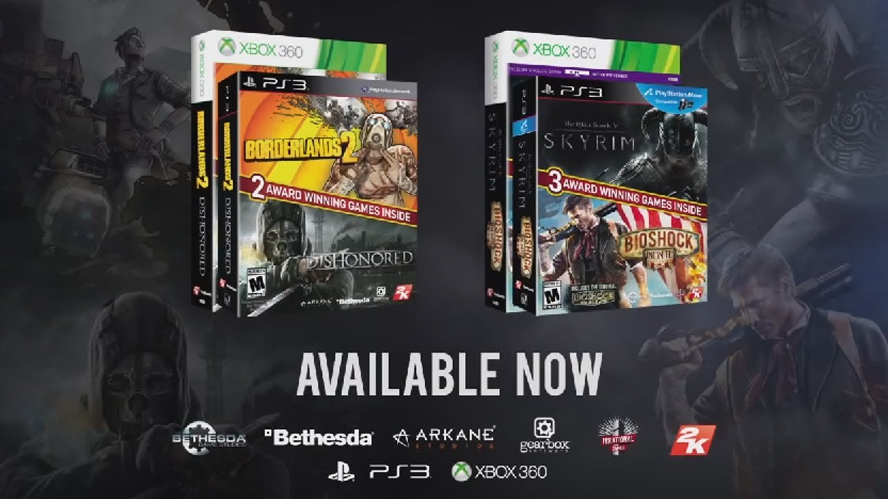 Legendary 2K and Bethesda Titles Now Available in Two Packs