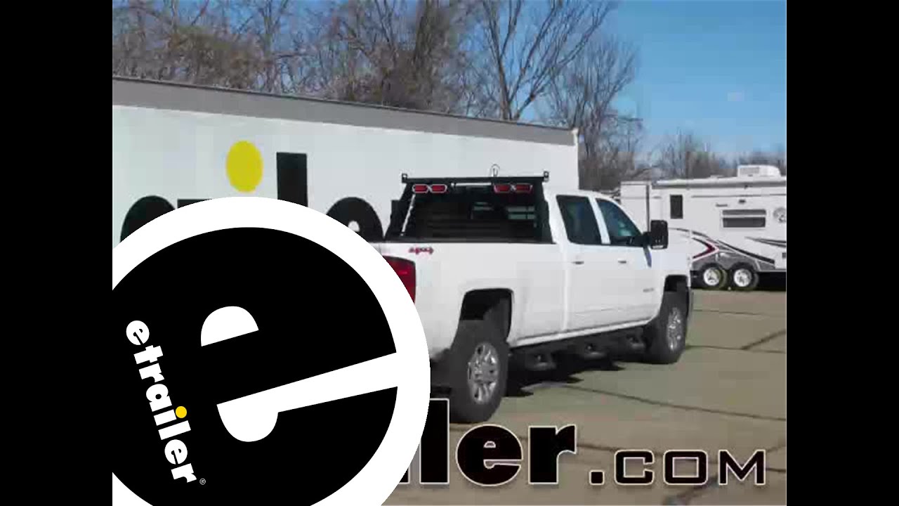 etrailer | B&W Headache Rack with LED Lights Installation - 2015 Chevrolet Silverado 3500