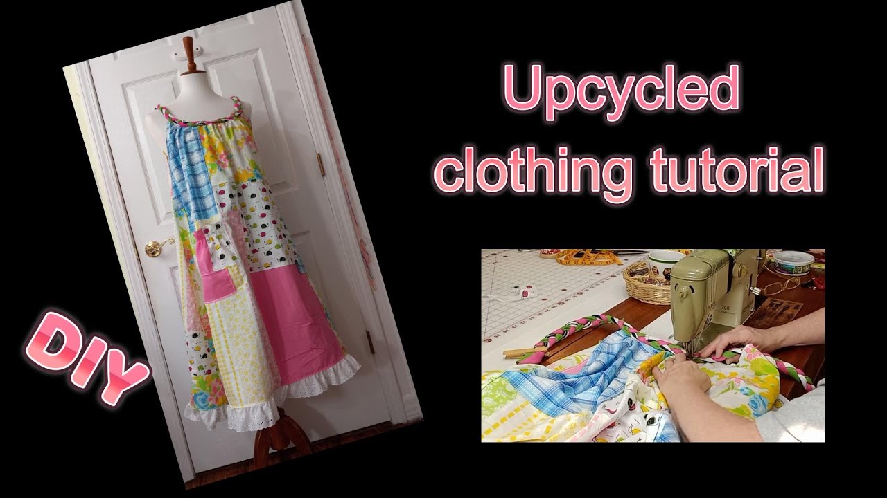 How to make a boho/shabby chic braided beach dress DIY tutorial #upcycled clothing