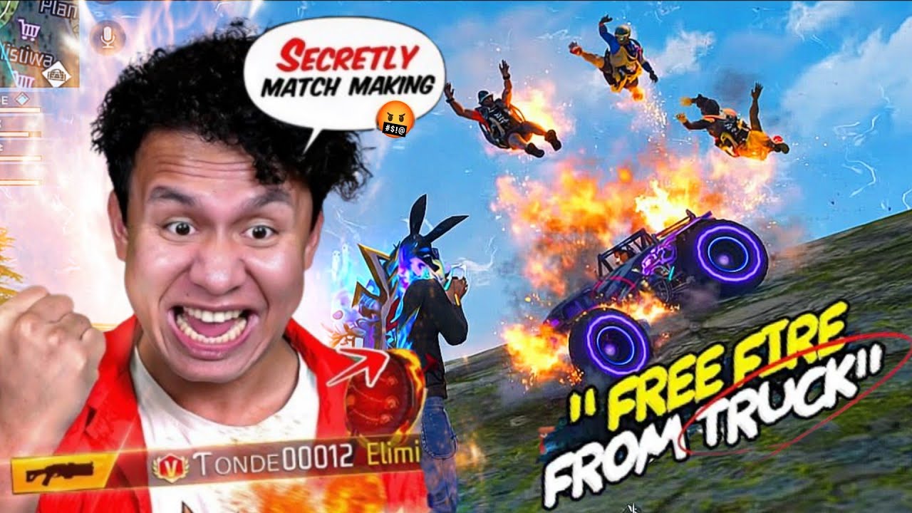 Secretly Match Making 😱 | Free Fire Me Truck Se Sab Udaa Diya! | TONDE Gamer 