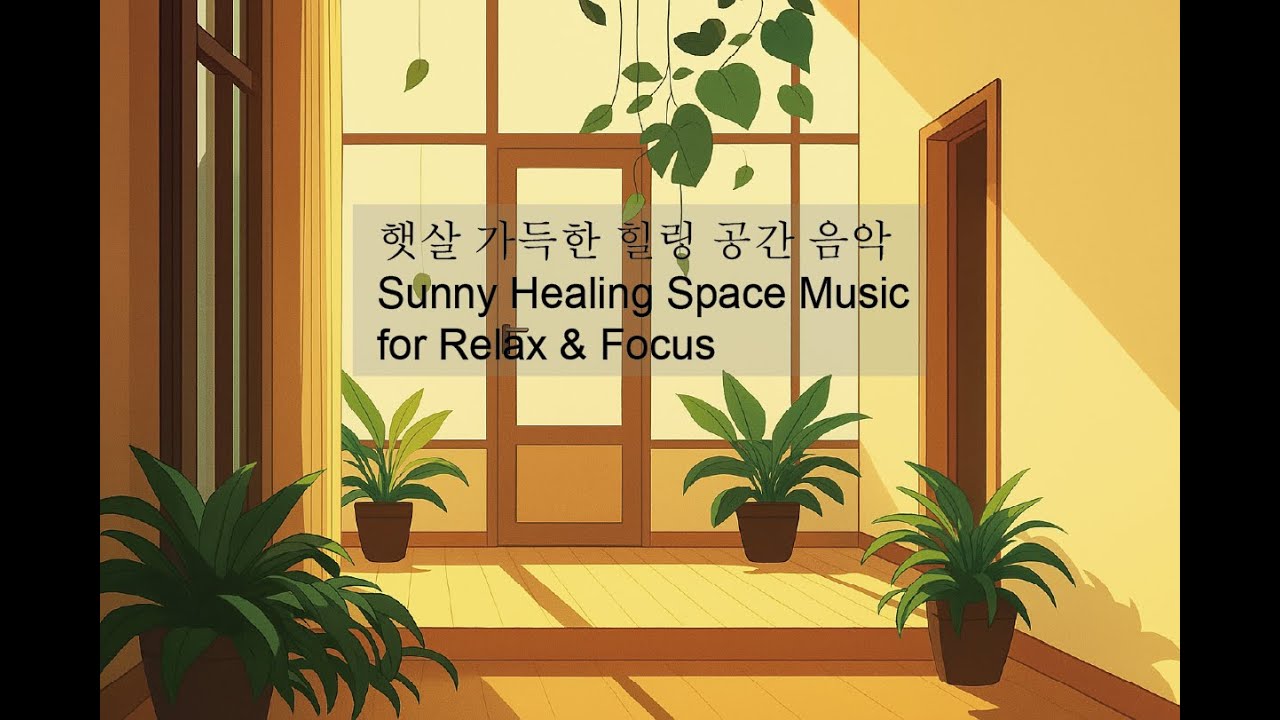 [Good Energy]햇살 가득한 힐링 공간 음악 🌿☀️ | Sunny Healing Space Music for Relax & Focus