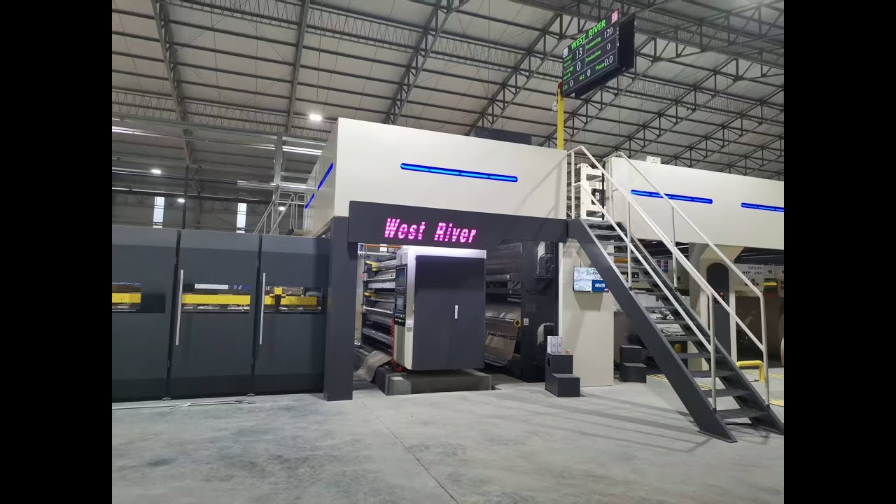 WJ250-2500-2 5PLY Fully auto Control Corrugated Line + FFG-HS1228-5C Flexo Folder Gluer Casemaker