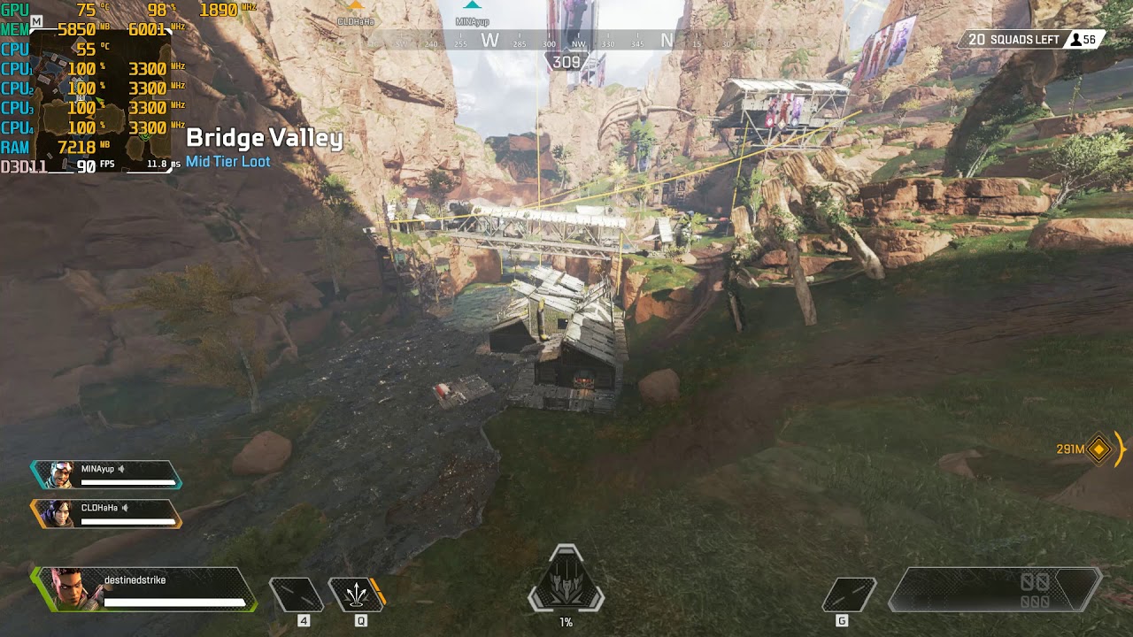 Apex Legends i5-7400 + gtx 1660ti ALL HIGH SETTINGS