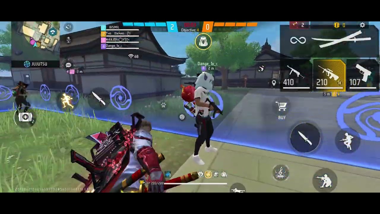 AWESOME GAMEPLAY OF CS RANK RANDOM SQUAD GAMING IN FREEFIRE 