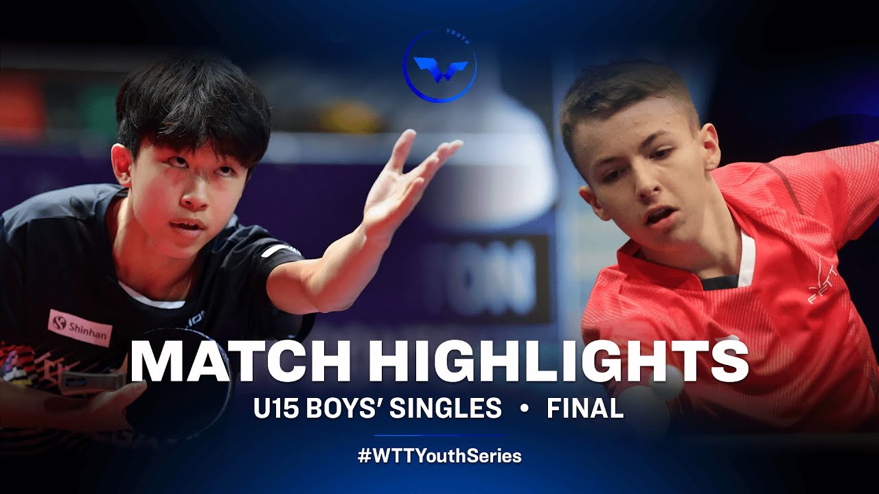 Kwon Hyuk vs Flavien Coton | U15 BS Final | WTT Youth Star Contender Skopje 2023