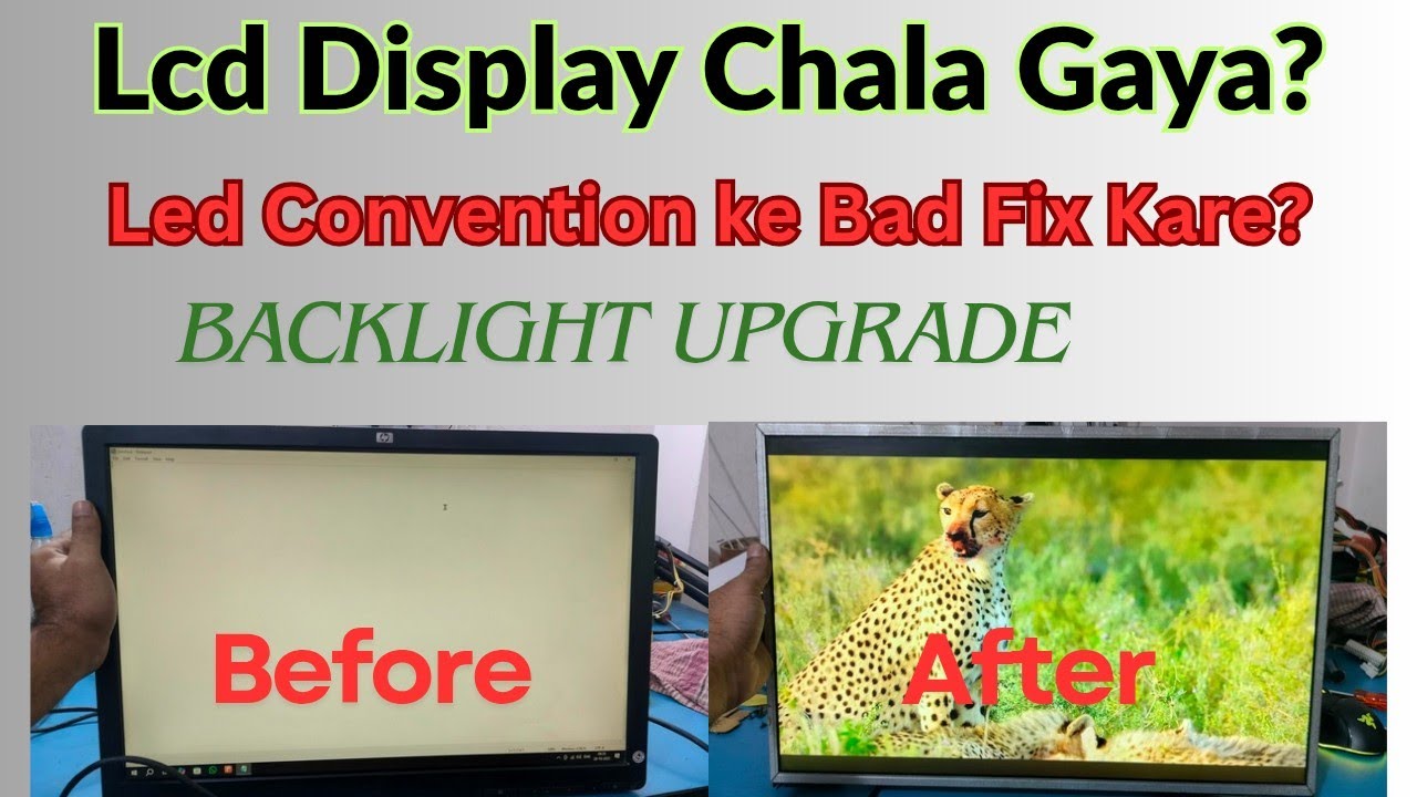LCD Monitors Tv kuchh Der Chalne ke bad Display chala jata hai Repair kare. Convert Lcd Tv To Led 