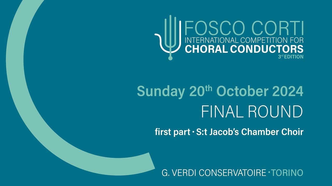 Fosco Corti international competition for choral conductors, Sunday 20.10.2024