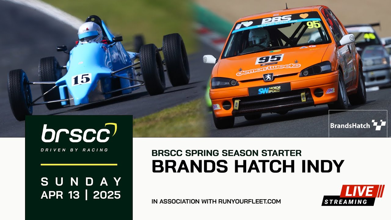 BRSCC LIVE | SPRING SEASON OPENER @ BRANDS HATCH INDY | 12/13 APRIL 2025 | SUNDAY STREAM