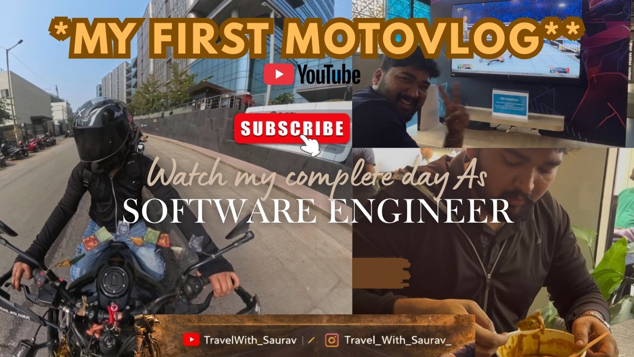 My First Motovlog 🏍️ | A Day in May Life as a Software Engineer | TravelWith_Saurav | Himalayan 450