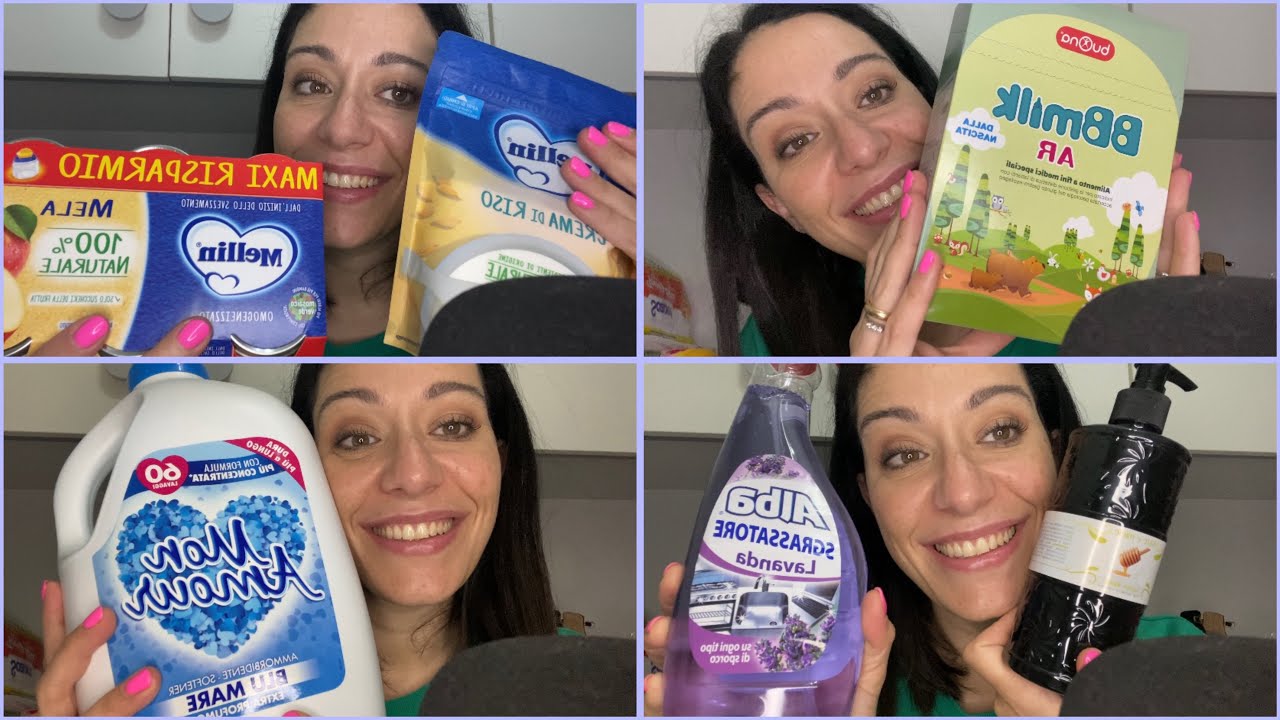 Asmr svuota la spesa detersivi + sanitaria ~ Asmr ita