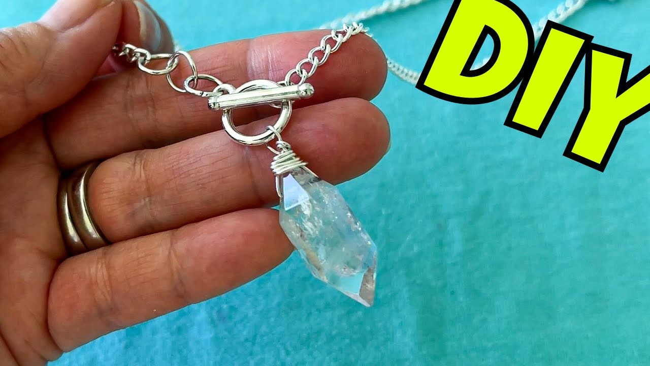 How To Put A Toggle Clasp On A Necklace ~ Front Facing Toggle Clasp  DIY ~ Tutorial