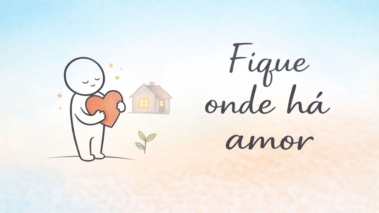 FIQUE ONDE HÁ AMOR | Uma Canção Sobre Amor Saudável, Paz e Escolher a Si 🌿