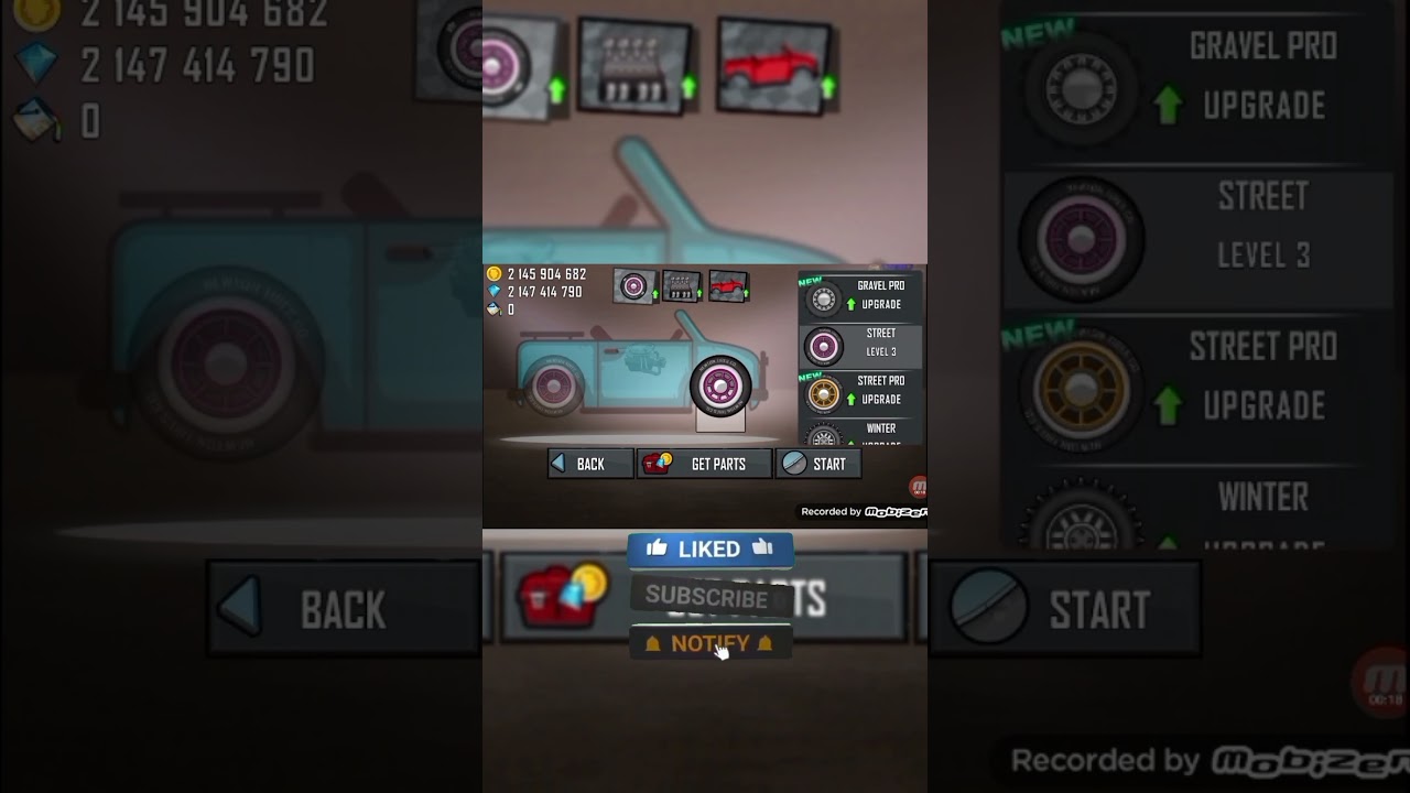 how to use garage in hill climb racing 🙉🙉🙉🙉