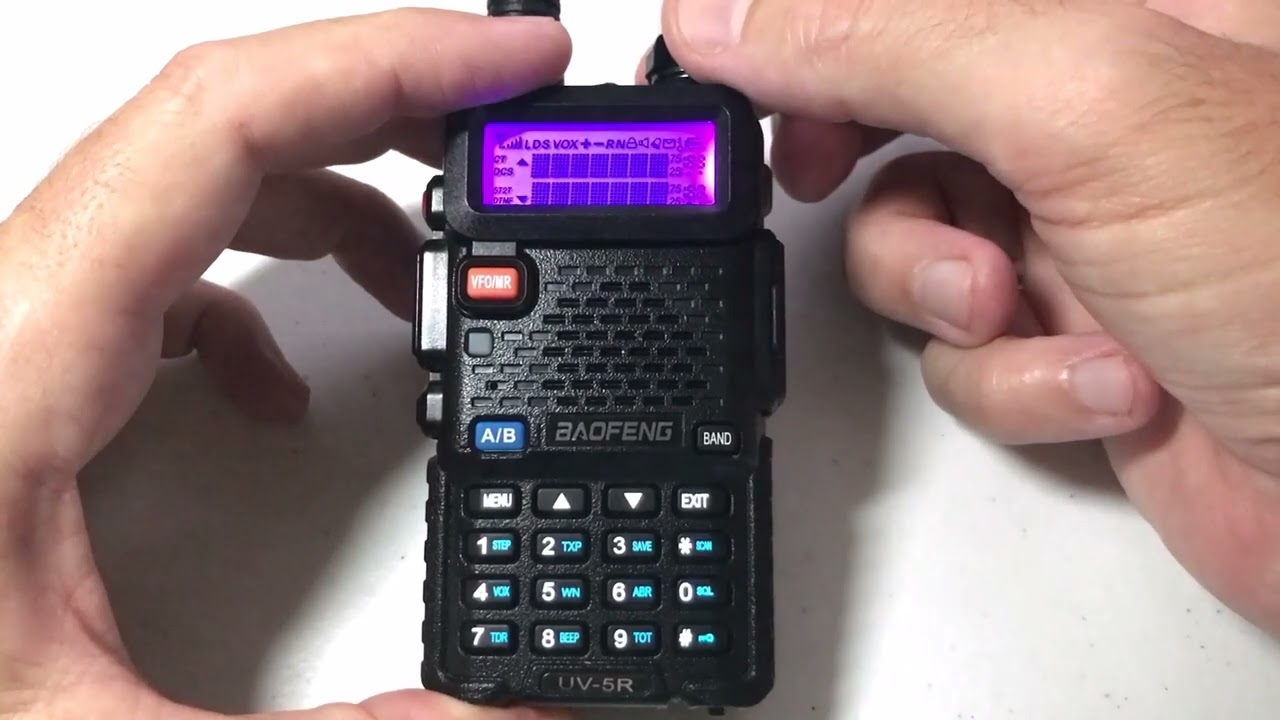Baofeng UV5R Radio - Basic Settings to get you started