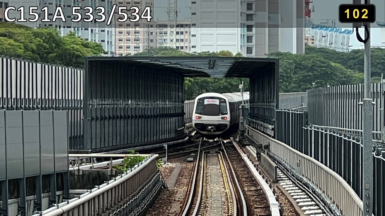 [From TNM Siding][SMRT] KSF C151A 533/534 ~ Arriving Tanah Merah