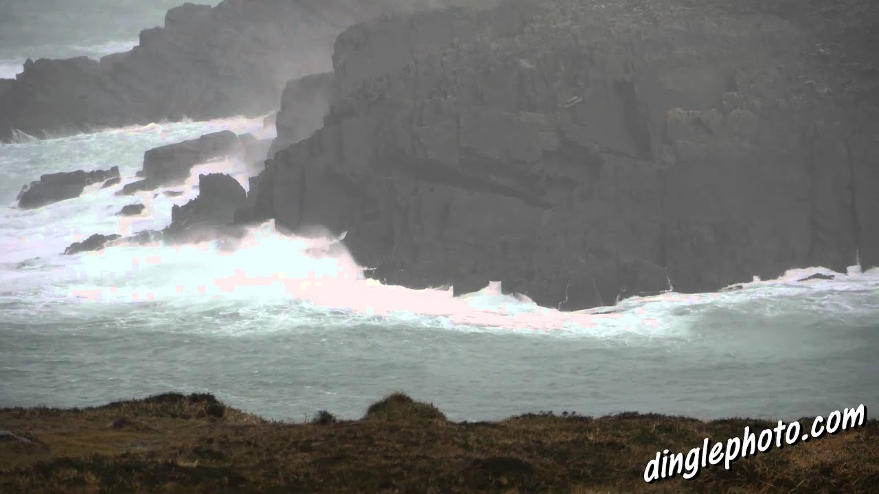 Storm Frank arrives in Dingle Ireland