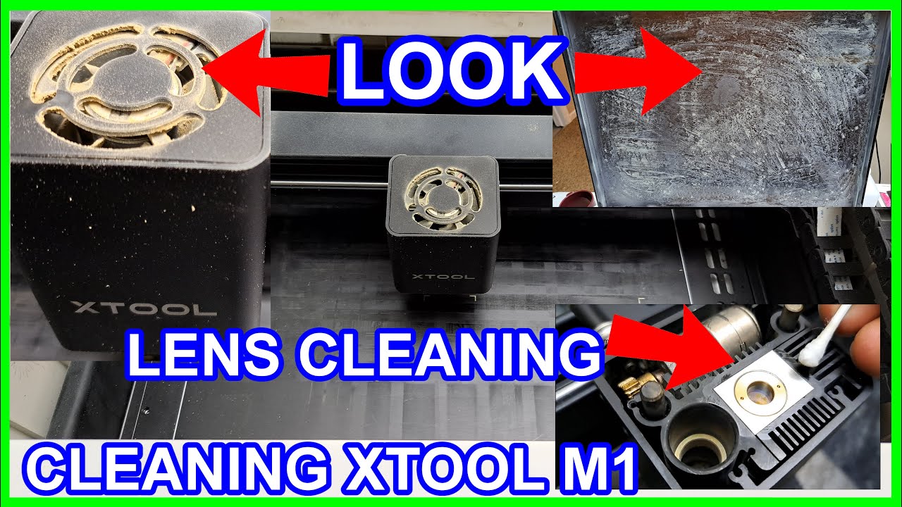 XTool M1 Deep Cleaning, Maintenance Laser engraver machine Custom Trackmasters