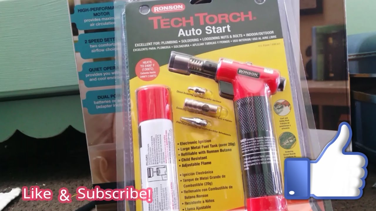Ronson Tech Torch Unboxing & Attachment Demonstration Soldering Sub $50 Torch