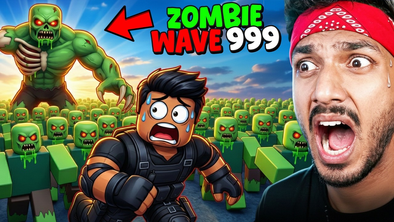 I Survived 100 Waves In a ZOMBIE APOCALYPSE In ROBLOX