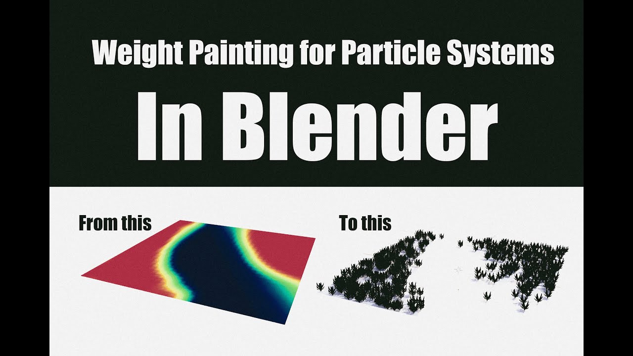 Blender How-to Tutorials: Weight Painting for Particle Systems!