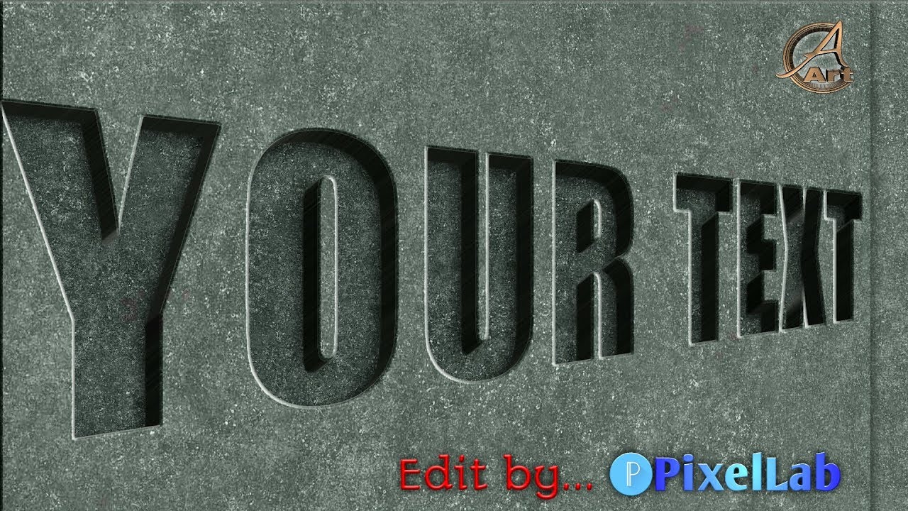 GRANITE STONE TEXT EDITING,  Edit by...PIXELLAB