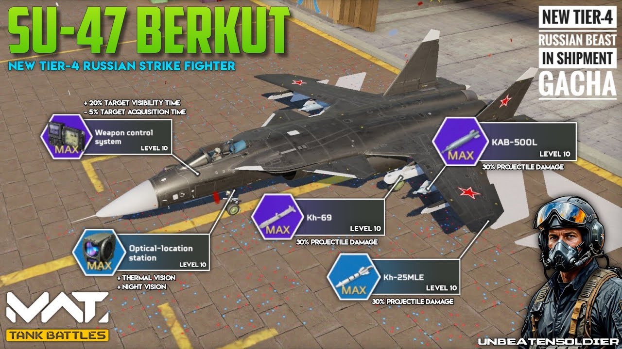 MWT : Su-47 Berkut ( Russian , T4 ) Strike Fighter in upcoming shipment || New Strike Fighter || MWT