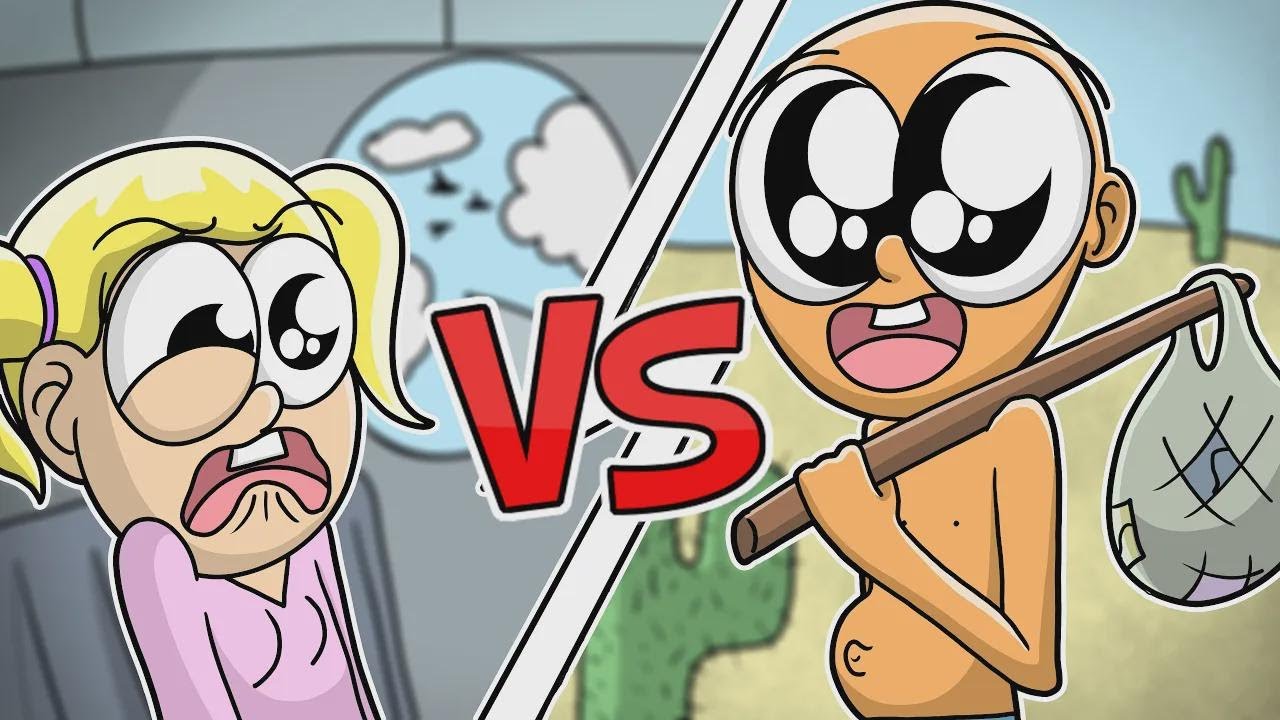 ¡RICO VS POBRE VIAJANDO! - ANIMACIÓN DIVERTIDA